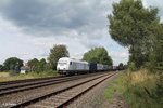 223 143 hat gleich ihr Ziel erreicht mit dem Containerzug Hamburg - Wiesau, Schönfeld 08.08.16