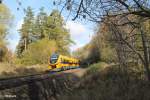 632 004 auf Schulungs/Testfahrt von Marktredwitz nach Regensburg bei Schönfeld.