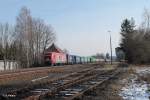 270082 mit dem DGS95472 Containerzug Wiesau - Hamburg in Pechbrunn.