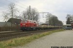 OHE 200085 mit Schwellenzug am 29.03.2016 in Neukloster Richtung Horneburg