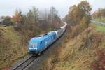 253 015-8 und eine Metrans E-Lok mit meinem Elbtal-Umleiter bei Seußen.