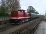 112 565-7 brauchte zum Zeitpunkt meiner Aufnahme,am 12.Mai 2013,noch nicht auf die Strecke nach Lauterbach Mole,so stand die Lok zusammen mit der 118 770-7 in Bergen/Rgen.