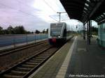 Am 10.5.12 Fuhr UBB aus Stralsund Nach Barth Im Bahnhof Velgast ein (ehemaliger Anschlussbahnhof zur Franzburger Sdbahn) heuet ist Das Bahnhofsgebude Leergerumt und Unbewohnt.