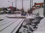 UBB GTW 2/6 bei Der Ausfahrt aus Stralsund Hbf nach Barth am 21.3.13