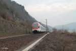 Nachschuss von 410 als SE25071 Koblenz - Wiesbaden bei Assmannshausen.