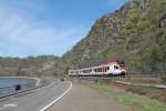 413 als SE25069 Koblenz - Frankfurt/Main kurz hinter der Loreley.