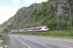 401 als SE25021 Neuwied - Frankfurt/Main kurz hinter der Loreley.