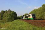 Nachschuss von VT25 + VT06 als VBG81128 nach Hof bei Schnfeld.