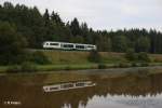 Nachschuss von VT18 als VBG81110 nach Hof bei Oberteich.