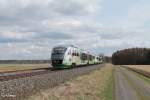 Nachschuss von VT04 als VBG81123 Marktredwitz - Regensburg bei Oberteich.