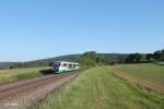 VT20 als OPX74205 Cheb - Regensburg bei Oberteich.