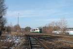 VT18 als OPB79723 Marktredwitz - Regensburg bei der Einfahrt in Pechbrunn.