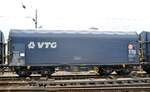 Schiebeplanewagen der VTG der DB 37 TEN-RIV 80 D-VTGD 4668 0-15-3 Shlmmns in Ulm am 31.05.2011.