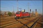 DB Schenker 145 074-1 mit 155 192 am 07.01.2014 in Berlin Sch�nefeld Flughafen