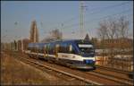 NEB VT 731 / 643 404-6 als RB27 nach Berlin-Gesundbrunnen am 04.03.2013 H�he Berlin-Karow