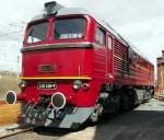 120 338-9 (220 338-8) im Bw Dresden Altstadt am 17.04.2015.