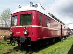 ORT 188 202-6 Oberleitungs-Revisionswagen im Bw Dresden Altstadt beim 7.Dampfloktreffen in Dresden am 17.04.2015.