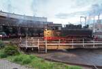 131.060 (90 80 0 075 998-9 IBF)  auf der Drehscheibe in Dresden Altstadt beim 8. Dampfloktreffen am 15.04.2016.