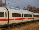 DB-Wagen/836360/ice-speisewagen-am-20012024-in-rostock-lichtenhagen ICE-Speisewagen am 20.01.2024 in Rostock-Lichtenhagen