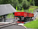 Aussichtswagen bei der Oberweißbacher Bergbahn,am 30.Mai 2020,in der Talstation Obstfelderschmiede.