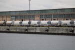 MEG-Zementwagen während meiner Hafenrundfahrt im Rostocker Seehafen fotofografiert.15.08.2021