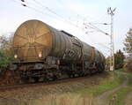 Kesselwagen NL-Gatxa 7932 502-9 am Morgen des 06.11.2022 in der Güterumgehung unweit vom Rostocker Hbf