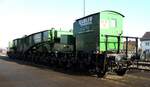 Schnabeltragwagen leer, 996 0 005-0 der K�bler Spedition in V�hringen am 05.12.2015.