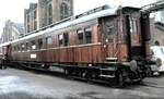 Reisezugwagen Orient-Express beim Jubiläum 100 Jahre Bundesbahn Ausbesserungswerk Hannover-Leinhausen am 31.03.1978.