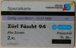 (264'221) - Taxcard - 5.- Z�ri F�scht 1994 Pauschal Fr.