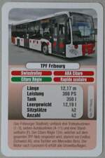 (254'263) - Quartett-Spielkarte mit Citaro R�gio Nr.