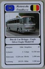(270'126) - Quartett-Spielkarte mit Bus & Car Br�gge / Eagle Silver Eagle Model 04 von 1966 am 22.
