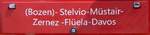 (277'047) - Routentafel - (Bozen)-Stelvio-M�stair-Zernez-Fl�ela-Davos - am 19.