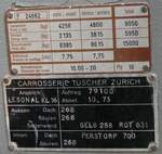 (235'837) - Typenschild - P 24'662 - am 21.