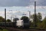 37004 Akiem mit Eas Zug ri Heiterblick am Bahnhof Leipzig-Thekla den 17.04.14