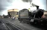 UK BG GWR Nr.5572 vor Bekohlungsanlage im Eisenbahnmuseum Didcot im August 1991.