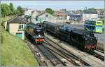 W�hrend die 34070 rangiert, geniesst die 45 305 ihren freien Tag. 
Swangage, den 15. Mai 2012