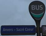 (167'055) - RATP-Haltestellenschild - Paris, Anvers - Sacre Coeur - am 17.