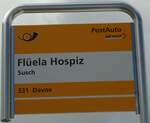(128'289) - PostAuto-Haltestelle - Susch, Fl�ela Hospiz - am 7.