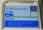 (180'252) - RTB-Haltestellenschild - Altst�tten, Bahnhof - am 21.
