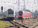 Bombardier/862315/147-589-am-nachmittag-des-20092024 147 589 am Nachmittag des 20.09.2024 im Rostocker Hbf.