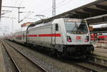 147 591-2 stand am 22.12.2025 im Rostocker Hbf.