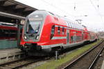 Am Mittag des 07.02.2020 stand 445 002 als RE5 von Rostock Hbf nach Elsterwerda im Rostocker Hbf.