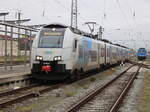 4746 301 als RE9(Sassnitz-Rostock)bei der Einfahrt im Rostocker Hbf.08.11.2024