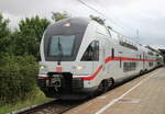 4110 609-3 als Leerzug von Rostock Hbf nach Warnemünde bei der Durchfahrt um 07:18 Uhr im Haltepunkt Rostock-Holbeinplatz.03.07.2020 