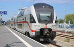 stadler/848295/4110-109-4-4110-111-0-als-ic 4110 109-4 +4110 111-0 als IC 2271 von Warnemünde nach Chemnitz Hbf bei der Ausfahrt am 18.05.2024 in Warnemünde