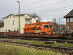 Rollende Landstraße gibt es momentan auf Rügen.Aufgenommen am 17.November 2024,in Bergen/Rügen.