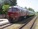 Ohne störende Fotografen und Filmer konnte ich in aller Ruhe die EBS V200 507,am 14.Juni 2025,in Bergen/Rügen fotografieren.