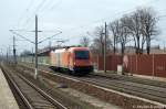 dampfloks-dieselloks-e-loks-triebwagen/130747/1216-901-rts-als-lz-in 1216 901 RTS als Lz in Rathenow in Richtung Wustermark unterwegs. 03.04.2011