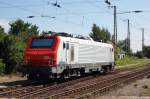 E 37 518 CBRail im Dienst fr Captrain Deutschland GmbH stand in Grokorbetha und wartet auf neue Einstze.