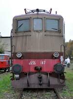 E 636 147 Botschafterlok der FS im Bahnpark Augsburg am 25.10.2009.